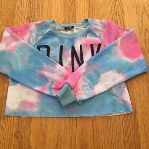 PINK Tie Dye Sweatshirt